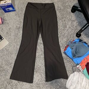 Old Navy large dark grey high waisted flare leggings